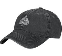 fifbird Casquette de baseball unisexe Cowboy avec As de pique réglable, Noir , Taille unique
