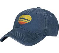fifbird Casquette de baseball unisexe de cow-boy avec rameur rétro réglable, bleu marine, Taille unique
