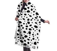fifbird Châle imprimé dalmatien pour femme - Tendance - Confortable - Long châle d'hiver doux et chaud, Imprimé dalmatien, taille unique