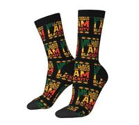 fifbird Chaussettes de mollet unisexes pour adulte « I Am Every Month But This Month I Am ity Wicking Athletic Cushion Socks for Teen Men Women », 3 noir, Taille unique