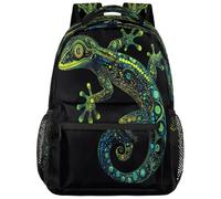 fifbird Grand sac à dos unisexe avec compartiment pour ordinateur portable, pour le travail, les voyages et l'école, le collège, Couleur caméléon Them, taille unique