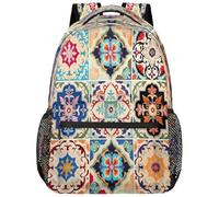 fifbird Grand sac à dos unisexe avec compartiment pour ordinateur portable, pour le travail, les voyages et l'école, le collège, Color-art Mexicain CE, taille unique