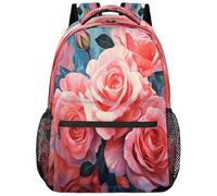 fifbird Grand sac à dos unisexe avec compartiment pour ordinateur portable, pour le travail, les voyages et l'école, le collège, Peinture d'art couleur R, taille unique