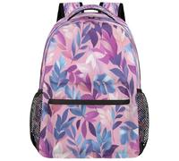 fifbird Grand sac à dos unisexe avec compartiment pour ordinateur portable, pour le travail, les voyages et l'école, le collège, Couleur : violet, bleu, taille unique