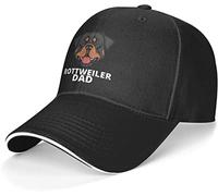 fifbird Rottweiler Dad Casquette de baseball classique réglable, Noir , Taille unique