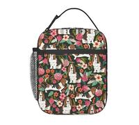 fifbird Sac à déjeuner isotherme avec sangle amovible et poches Motif chien