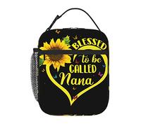 fifbird Sac à déjeuner isotherme et portable avec imprimé tournesol Blessed to Be Called