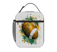 fifbird Sac à déjeuner isotherme léger et réutilisable avec motif lune jaune