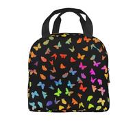 fifbird Sac à déjeuner isotherme portable de grande capacité, motif tie-dye - Épais et réutilisable - Pour le travail, le pique-nique, l'école, les adultes