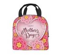 fifbird Sac à déjeuner isotherme portable - Grande capacité - Rouge et noir - Grande capacité - Réutilisable - Pour le travail, le pique-nique, l'école - Adultes