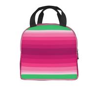 fifbird Sac à déjeuner isotherme portable - Grande capacité - Rouge et noir - Grande capacité - Réutilisable - Pour le travail, le pique-nique, l'école - Adultes