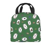 fifbird Sac à déjeuner isotherme portable - Grande capacité - Rouge et noir - Grande capacité - Réutilisable - Pour le travail, le pique-nique, l'école - Adultes
