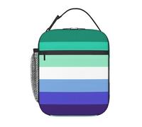 fifbird Sac à déjeuner isotherme portable - Motif drapeau du Royaume-Uni - Épais - Réutilisable - Pour le travail, le pique-nique, l'école