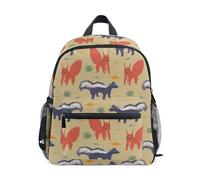 fifbird Sac à dos de 30,5 cm - Sac à dos léger et durable - Motif poissons et sirènes, Multicolore-660, taille unique