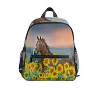 fifbird Sac à dos léger de 30,5 cm avec porte-bouteille et motif animal lama, cactus tropical, sac à dos léger pour maternelle, Multicolore-1036, taille unique