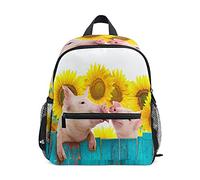 fifbird Sac à dos léger de 30,5 cm avec porte-bouteille et motif animal lama, cactus tropical, sac à dos léger pour maternelle, Multicolore-1031, taille unique