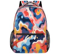 fifbird Sac à dos unisexe avec motif camouflage coloré - Grand sac à dos léger pour ordinateur portable - Pour homme, femme, étudiant
