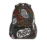 fifbird Sac à dos unisexe Ombra physique, mathématiques, physique, éducation, école, grand sac à dos durable, sac à dos pour ordinateur portable, sac à dos pour étudiants, adolescents, sac d'école