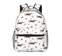 fifbird Sac à dos unisexe pour ordinateur portable, teckel, chiot No.1001 pour voyage, w nd, travail, sac à dos décontracté