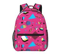 fifbird Sac à dos unisexe rétro des années 80 et 90 - Sac à dos mignon pour ordinateur portable, voyage, randonnée, camping, sac à dos pour homme et femme, Couleur-motif-C2, taille unique