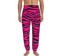 fifbird Ti-ger Pantalon de survêtement pour homme Rayures Pantalon de jogging Baggy Pantalon de jogging avec poche 3XL, Tigre rayé rose, 31-35