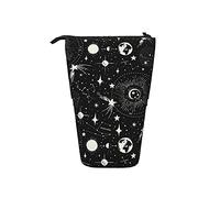 fifbird Trousse à crayons télescopique noire à énergie solaire, Multicolore, Taille unique, Trousse télescopique