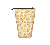 fifbird Trousse à crayons verticale légère avec motif fromage jaune, pour adultes, école, Multicolore, Taille unique, Trousse télescopique