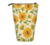 fifbird Trousse télescopique avec fermeture éclair Motif tournesol dessiné, Multicolore, Taille unique, Trousse télescopique