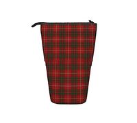 fifbird Trousse télescopique pour crayons et stylos Motif écossais Clan Bruce Rouge/vert Tartan, Multicolore, Taille unique, Trousse télescopique