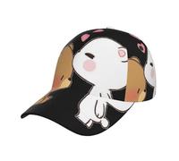 fifbird White Bear Brown Bear Print Tylish Curved-Brim Baseball Cap - Full Print Polyester Hat for All Seasons and Genders, Ours blanc, Taille unique