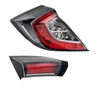 FIFHSKFH feux arrière voiture Pour Civic Type R Hatchback 2017 2018 2019 2020 2021 feu arrière latéral gauche/droit stop avec Feux de recul(Left-2PC)