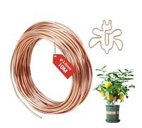 FIFIBANG Fil de Cuivre Émaillé 3mmX 10M, T2 Fil de Cuivre Nu, Fil de cuivre isolé Pur pour Soudure, Appareil, Artisanat DIY, Solénoïde