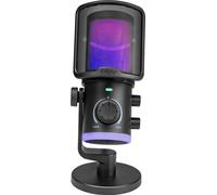 FIFINE AM6 USB/XLR Microphone PC, Gaming Microphone pour streaming podcast studio, Microphone USBC, noir
