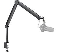 FIFINE BM66T Bras de micro avec canaux de gestion des câbles, tube d'extension, pince de bureau, adaptateur de fil, bras de microphone entièrement réglable en métal pour streaming et enregistrement de