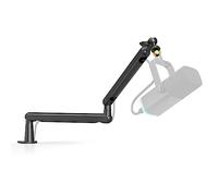 FIFINE BM88 Bras de microphone avec pince de fixation de bureau, adaptateur à vis, gestion des câbles, support de microphone à suspension pour microphone perche, pour podcast, streaming, studio de jeu