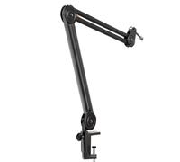 FIFINE Bras de Micro, Suspension Supports de Microphone, 3/8'' vers 5/8'' Vis Adaptateur, pour K658 AM8 K688 A8 et Autres Micros, pour Studio Enregistrement Vidéo