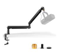 FIFINE Bras de Micro, Suspension Supports de Microphone, pour K658 AM8 K688 A8 etc., avec Pince de Montage sur Bureau, Adaptateur à Vis, Gestion des Câbles, pour Podcast, Streaming, Studio, Gaming