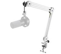 FIFINE Bras de microphone HON, réglable rapSuspension HONwith Desk Clamp pour K658/A2/Gaming,Streaming,Podcasting-BM63W-White BM63W