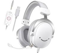 FIFINE Casque Gamer PC, Casque Gaming avec Micro pour PS4 PS5 Xbox Switch, avec Son Surround 7.1, Microphone détachable, boîtier de Commande, Prise Casque 3,5 mm