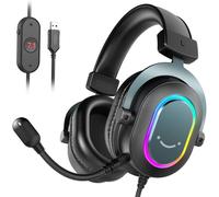 FIFINE Gaming Headset avec microphone Casque Over Ear avec câble USB Headset