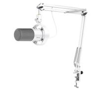 FIFINE Microphone dynamique avec bras perche, microphone vocal de studio XLR, kit de microphone USB pour podcast pour PC avec bouton de sourdine, molette de volume, prise casque, pour enregistrement