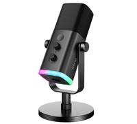 FIFINE-Microphone dynamique USB/XLR avec bouton tactile muet,prise téléphonique pour sauna,commandes d'E/S,pour table de mixage PC PS5/4,micro de jeu,Ampligame AM8 - Type AM8