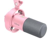 Fifine-Microphone Dynamique Usb/Xlr Avec Support Antichoc,Silencieux Tactile,Prise Téléphonique Pour Sauna,Contrôle Du Volume,Pc Ou Carte Son Statique,K688.Rose.