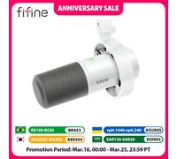 FIFINE-Microphone dynamique XLR statique avec surveillance en temps réel, micro de streaming USB avec bouton de gain/touch-mute pour PC,Mixer-K688 K688