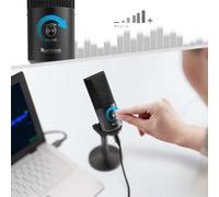 FIFINE Microphone USB pour Mac/PC Windows, Micro Polyvalent pour Enregistrement et Appels Vidéo