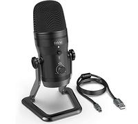 FIFINE Microphone USB Professionnel pour Enregistrement, Micro Streaming, Podcast, Diffuser, Gaming, Voix Off, et Plus, Multiples Directivités, Plug'n Play sur PC et Mac