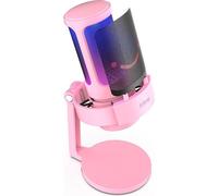 FIFINE Microphone USB set Podcast Studio PC Condensateur Gaming Contrôle RGB, bouton muet