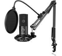 FIFINE Studio Microphone USB à condensateur pour Ordinateur Kit de Microphone
