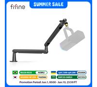 FIFINE - support de Microphone à bras bas profil réglable, avec gestion des câbles/support de bureau, flèche de Suspension pour Ampligame K688 AM8-BM88 BM88W