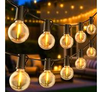 FIFlying Guirlande Guinguette Exterieur 48.15M/158FT, G40 70+2 LED Guirlande Lumineuse Extérieur, 2700K Blanc Chaud Guirlande Exterieur Imperméable, Convient Pour Les Festivals, FêTes, Terrasses